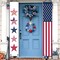 4th of July Door Banner Stars Stripe Hanging Banner Independence Day Memorial Day Patriotic Porch Sign Home Yard Indoor Outdoor Decoration